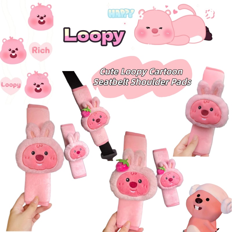 Shoulder Pad Set In - Pelúcia fofa de castor Loopy, boneco