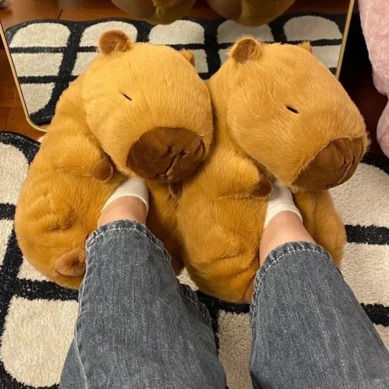 Sewing Cloth - Novidade capivara chinelos unissex animais slides