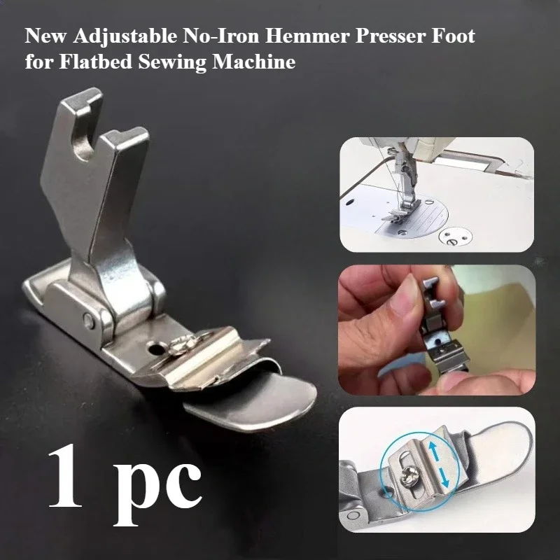 Sewing Expert - Calcador Ajustável para Bainhas sem Necessidade