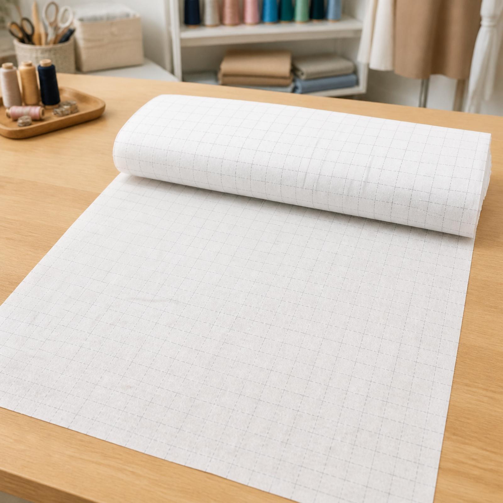 Textile Sewing Support - Entretela Termocolante Não Tecida com Padrão