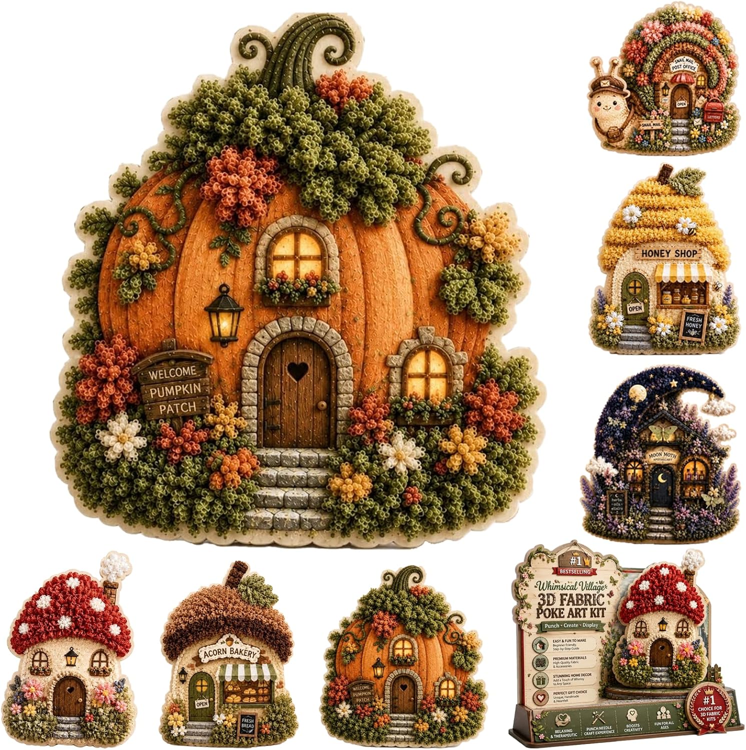 Is Sewing Textile Art - Kit de Arte em Tecido 3D