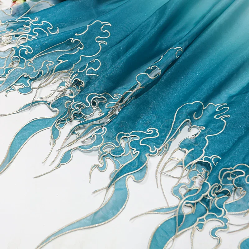 Sewing Cloth - Tecido Gradiente de Folha de Lótus