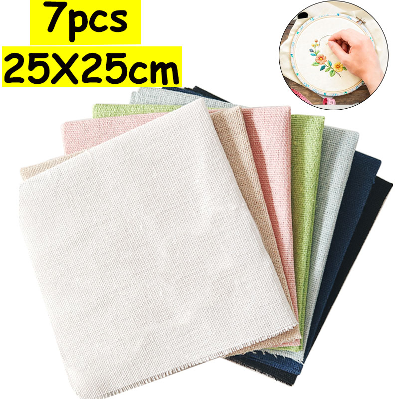 Is Sewing Textile Art - Conjunto de 7 Peças de Tecidos