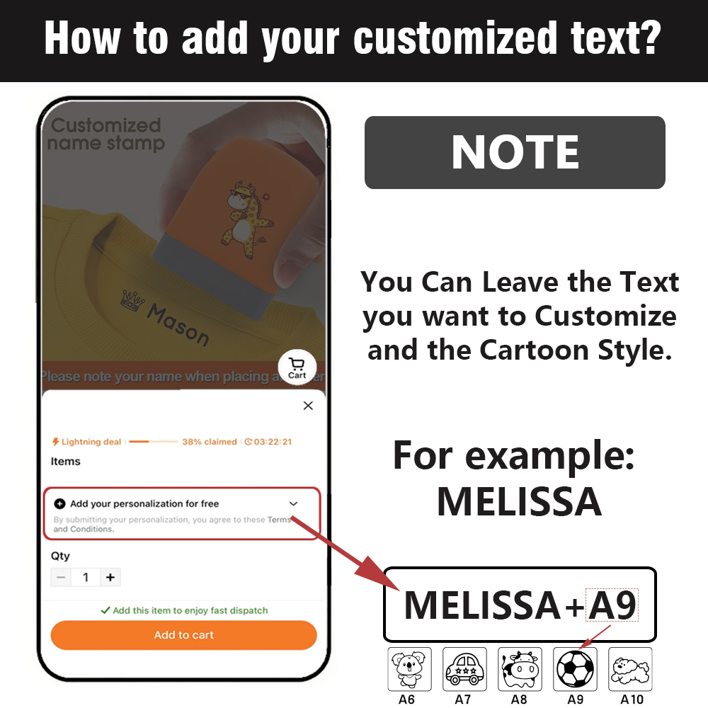 1pc personalizar carimbo de no - Sewing Custom avaliação e preço