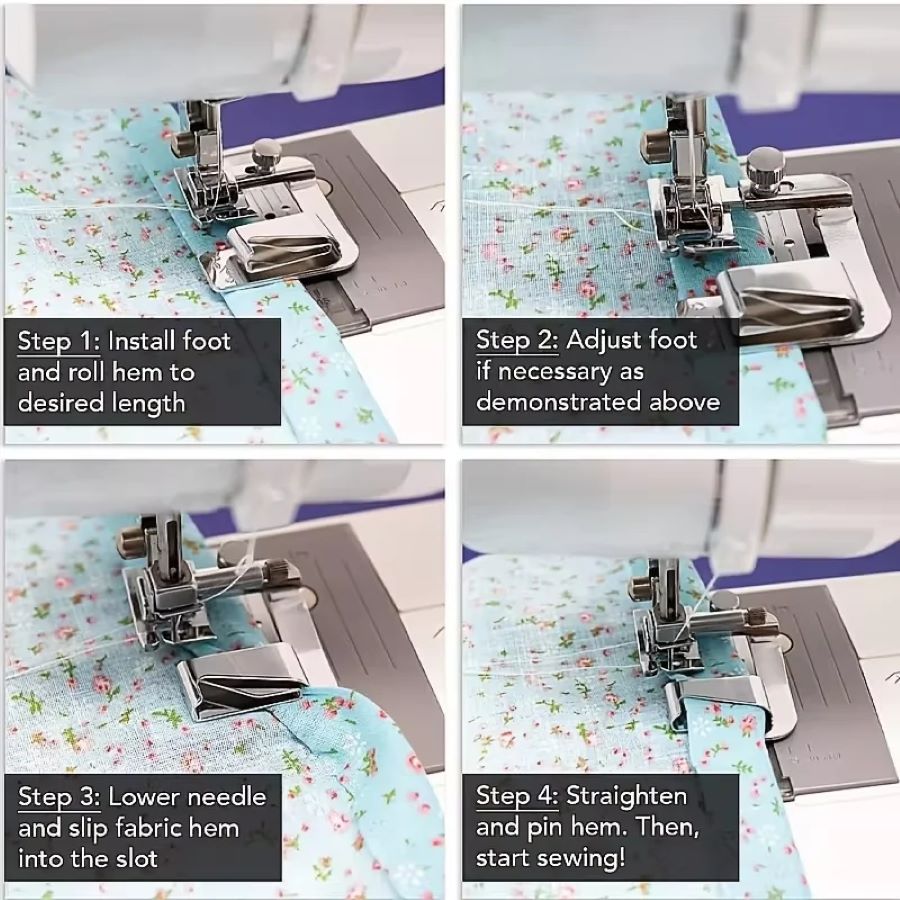 1-3 Peças Calcador de Bainha E - Sewing Expert avaliação e preço