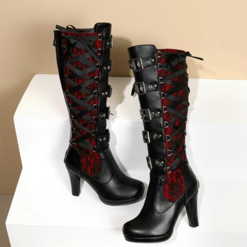 Botas Femininas Estilo Punk Gó - Sewing Cloth avaliação e preço