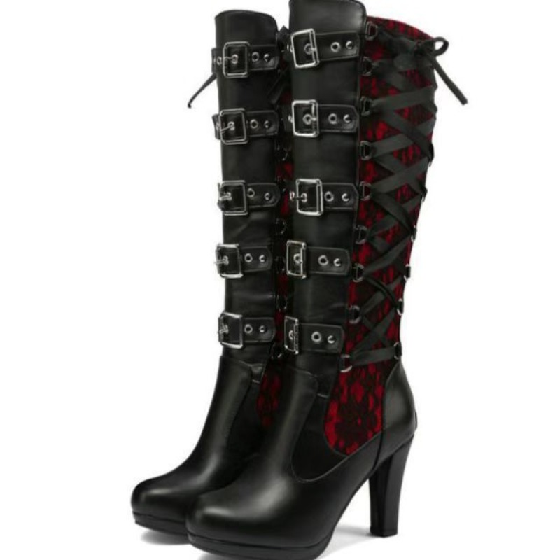 Botas Femininas Estilo Punk Gó - Sewing Cloth avaliação e preço