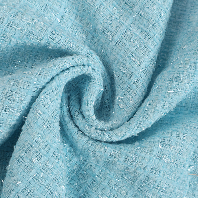 Tecido de Tweed Chenille Liso  - Sewing Tweed Fabric avaliação e preço